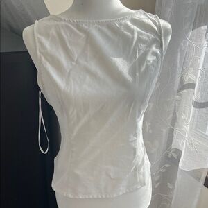 Princess Polly Elegant White Tank Top